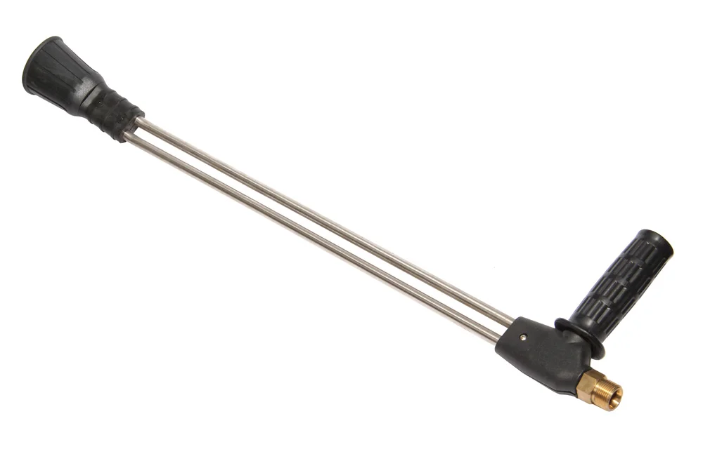 Doppellanze mit Griff für Hochdruckreiniger, Eingang AG M22x1,5, Edelstahl