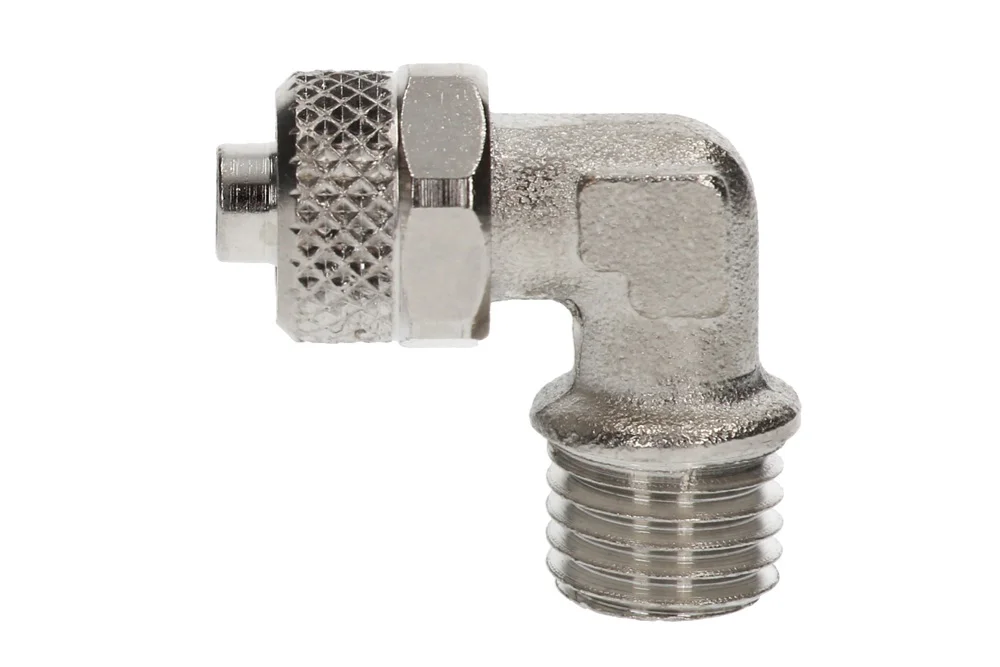 Verschraubung für pneumatische Schläuche, 90°-Winkel mit Außengewinde, Typ C5/C