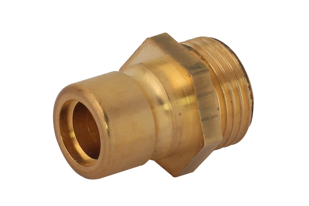 Schnellkupplungsstecker mit BSP-Außengewinde, Messing, QN-MH