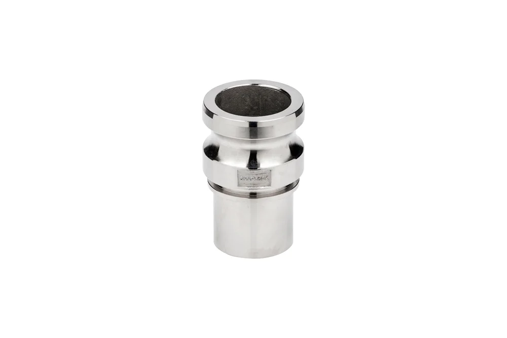 CAMLOCK-Stecker ERS mit glattem Schlauchanschluss, Edelstahl