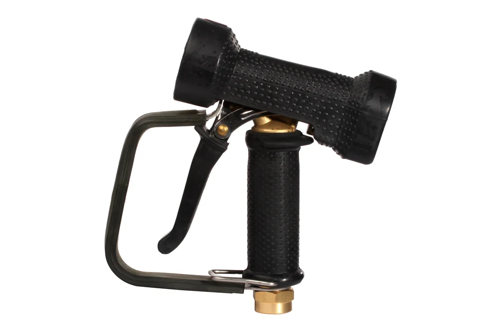 Wasserpistole mit Abzugsbügel, Messing, AKBO HEAVY DUTY BIG FLOW, schwarz