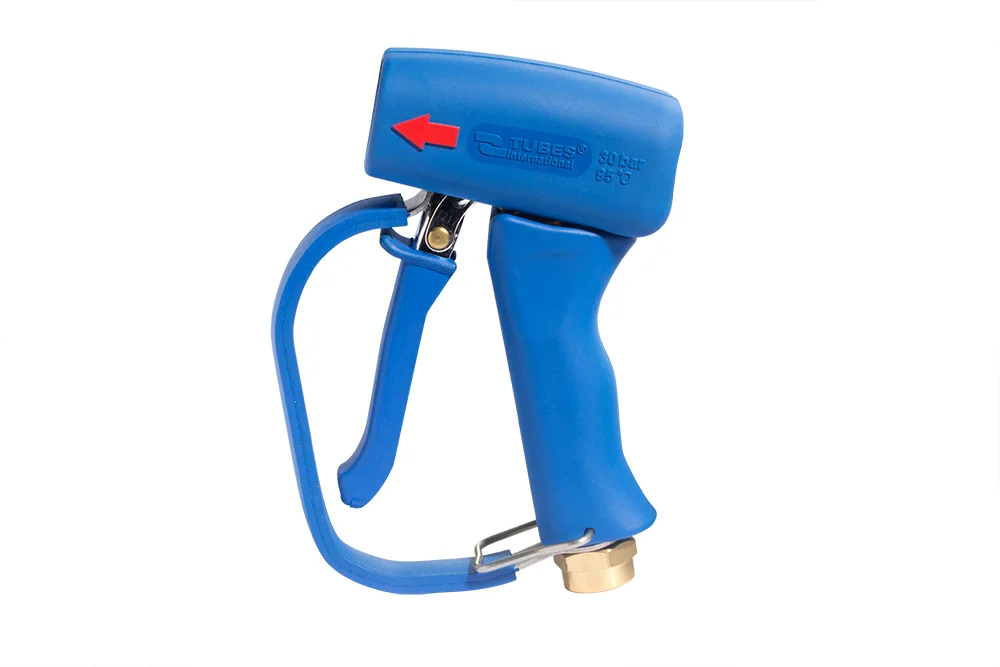 Wasserpistole mit Abzugsschutzbügel, Messing, BLUE KING, blau