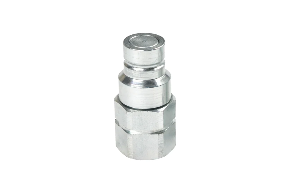 Stecker der hydraulischen Schnellkupplung ISO-F mit BSP-Innengewinde aus Kohlenstoffstahl, Typ PLT1