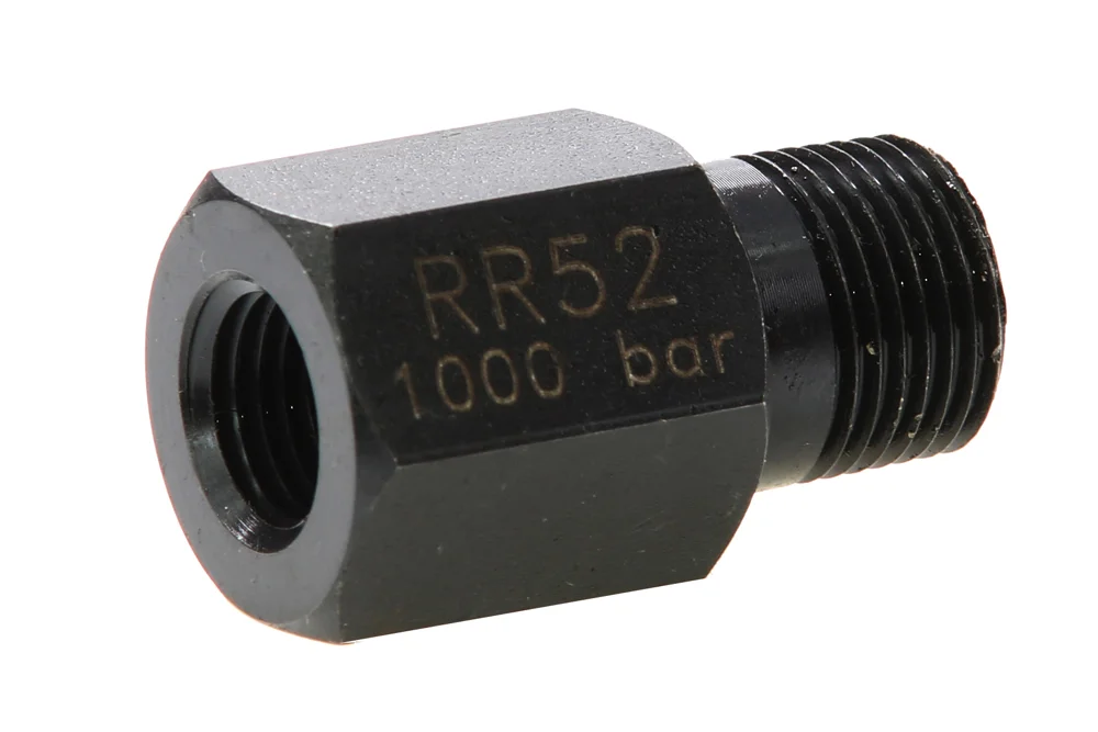 Reduzieradapter für UHP mit Außengewinde/Innengewinde, 700 bar, Kohlenstoffstahl, Typ RR