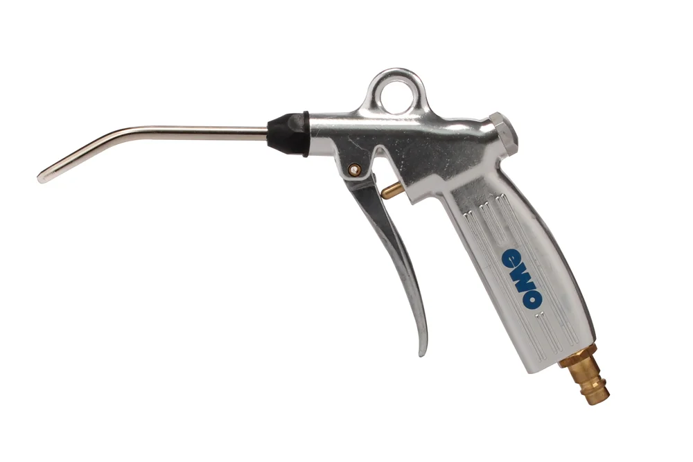 Luftpistole mit 120 mm gebogenem Düsenaufsatz, Aluminium