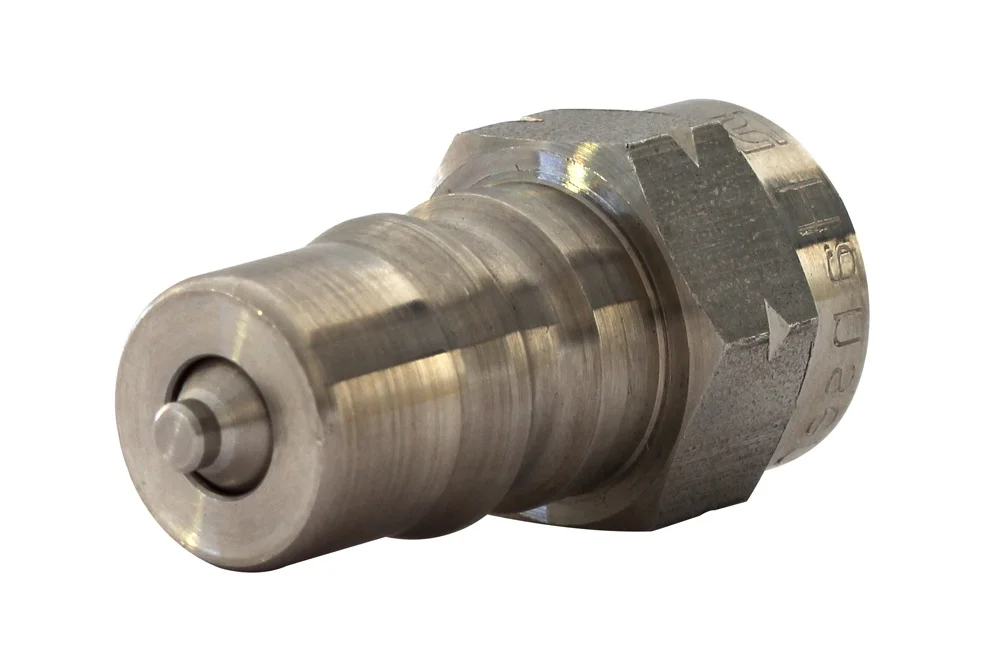 Stecker der Schnellkupplung ISO-B mit Innengewinde NPT, BSP (1/4" ÷ 1") aus Edelstahl AISI 316, HANSEN, Typ HK