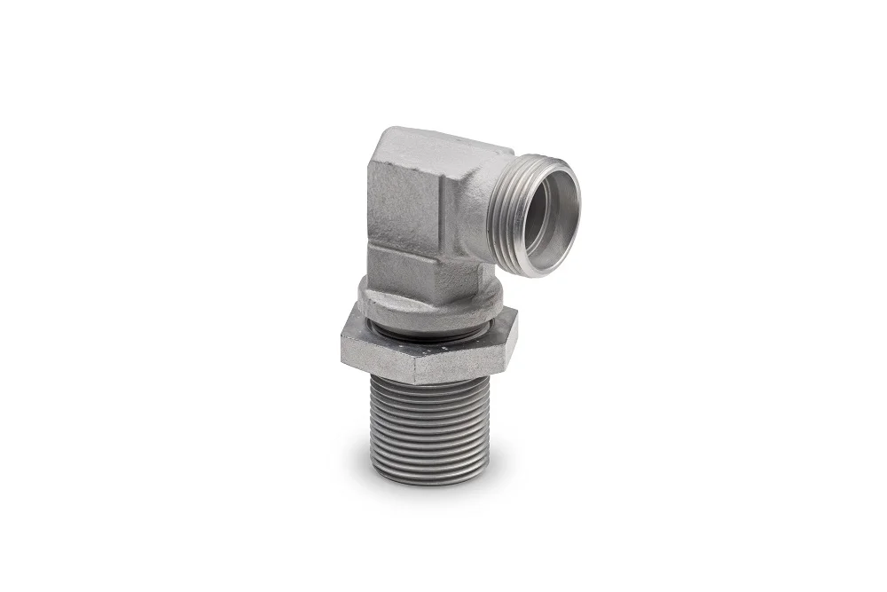 Winkel-Bulkhead-Verschraubung WSV, Kohlenstoffstahl, Zink-Nickel