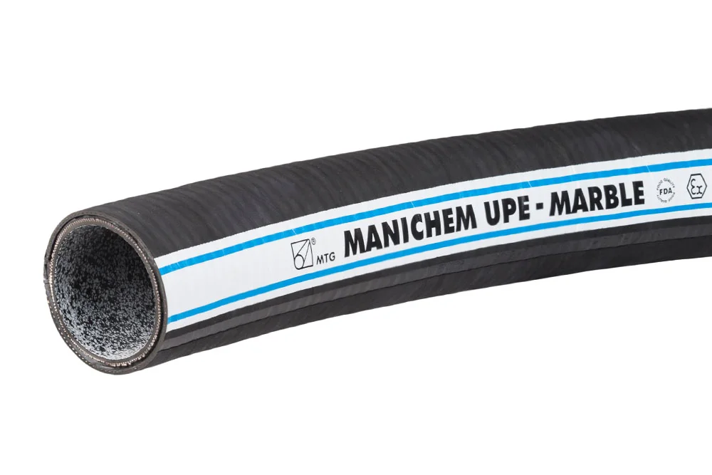 Schlauch für Säuren und Laugen, antistatisch MANICHEM MARBLE