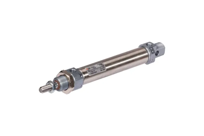 Risegun Mini-Edelstahl-Luftzylinder – Doppeltwirkend, 16mm Bohrung, 25mm Hub