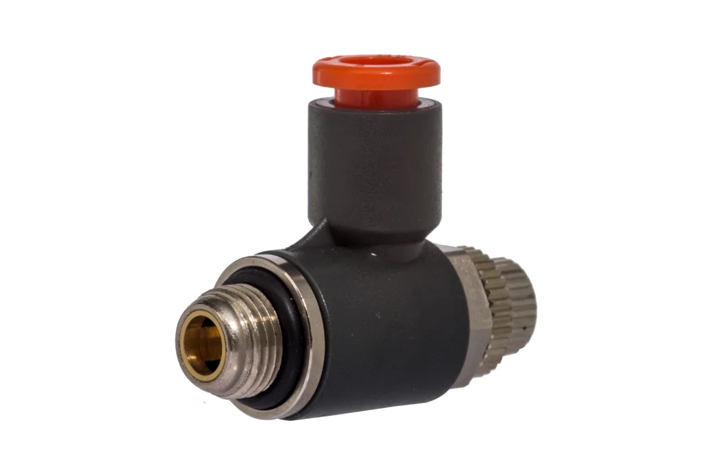 Pneumatisches Drosselventil aus Kunststoff MRF NTB, Serie COMPACT "N"