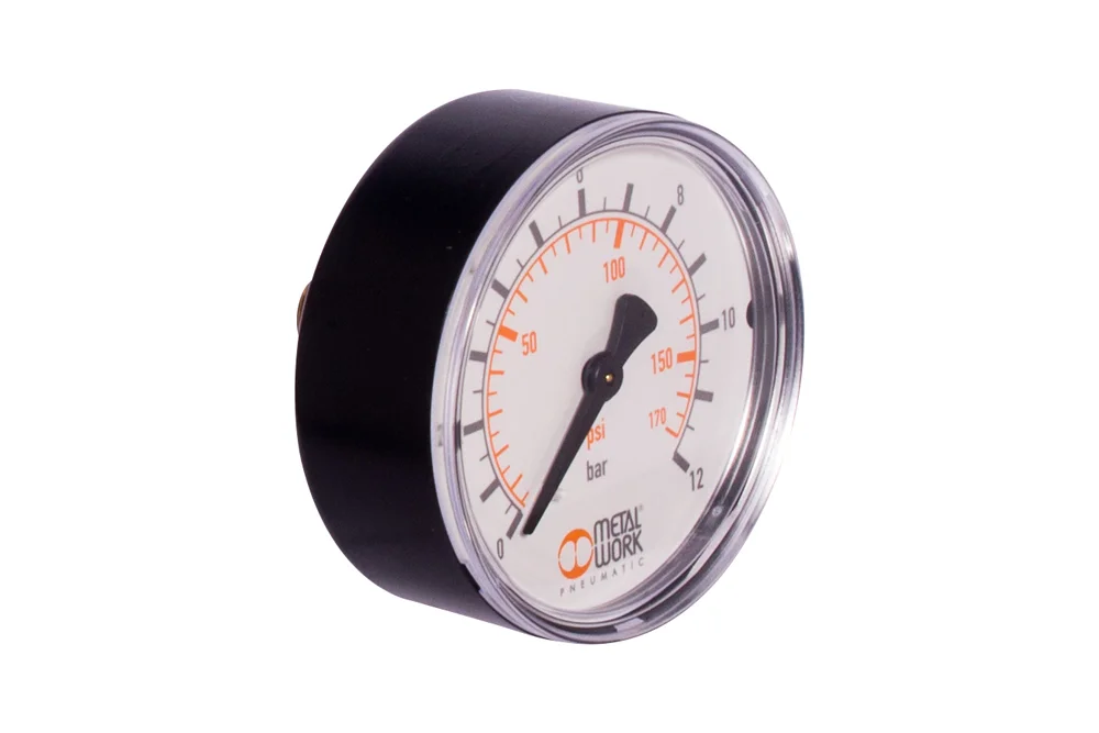 Manometer für Druckminderer mit rückseitigem Anschluss, Typ M
