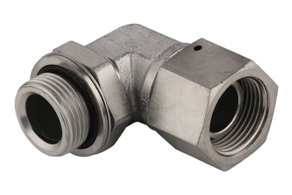 Adapter - 90° Winkel GZ BSP/GW BSP einstellbar, Kohlenstoffstahl, Typ A114N
