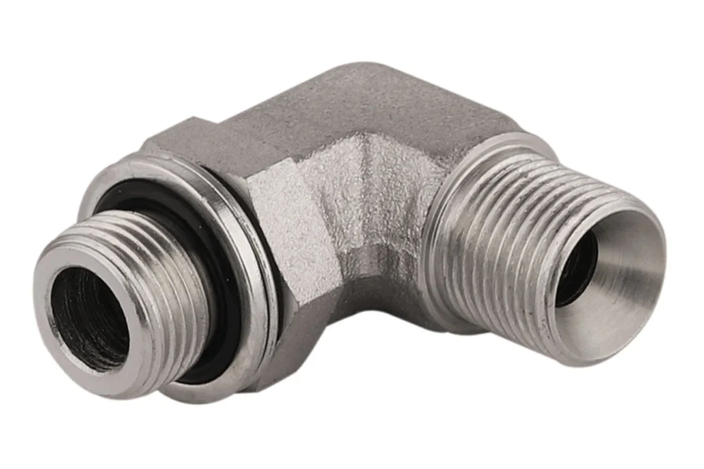 Adapter - 90° Winkel GZ BSP/GZ BSP einstellbar, Kohlenstoffstahl, Typ A116N