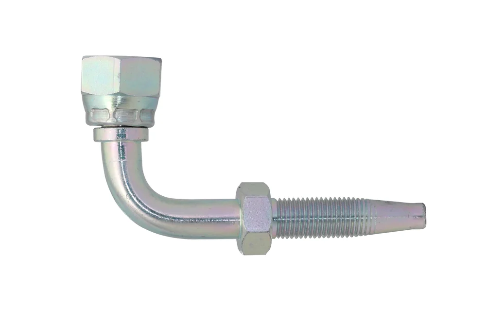 Hydraulikanschluss 90° BSP IG, Kohlenstoffstahl, DKR Typ S