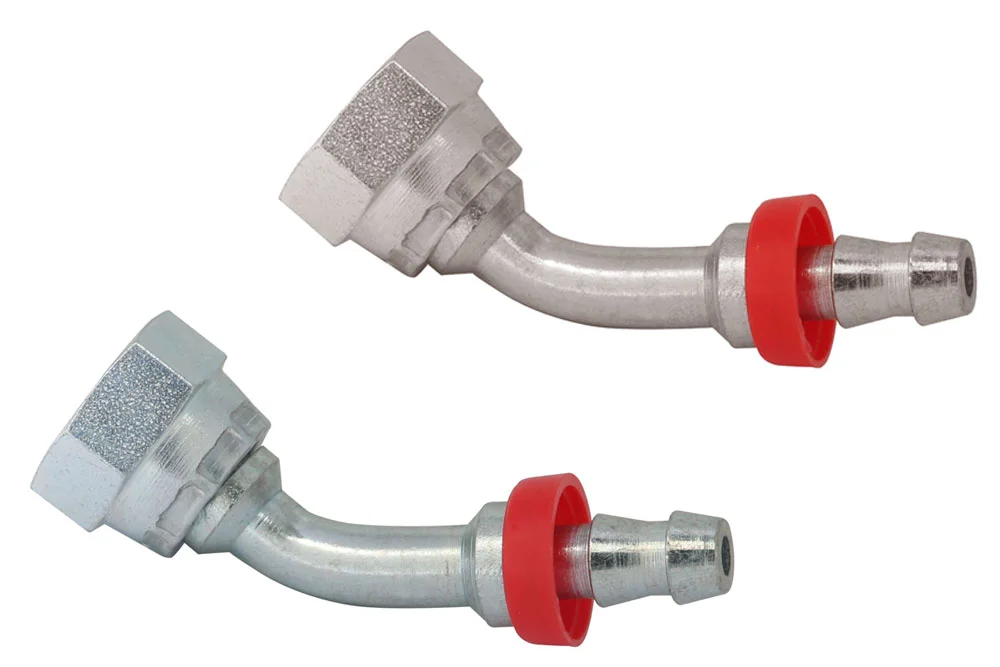 Selbstklemmender Anschluss 45° PUSH-ON mit Innengewinde BSP, Typ YBW310